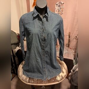 Chico's size 3 Jean Shirt Mini dress, tunic top